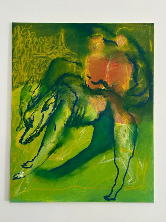 Run, 2025 100x80 cm