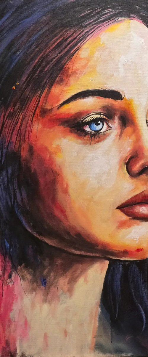 Rainbow girl by Hilde Solveig Amdal Arnesen