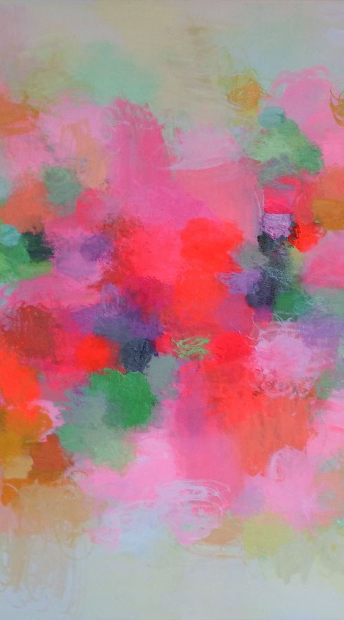 Roses And Flowers (commissioned painting) by Sandy Dooley