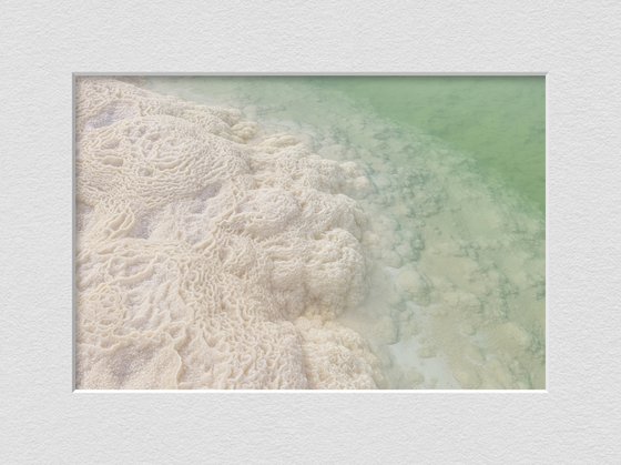 Dead Sea. Patterns of solid salt