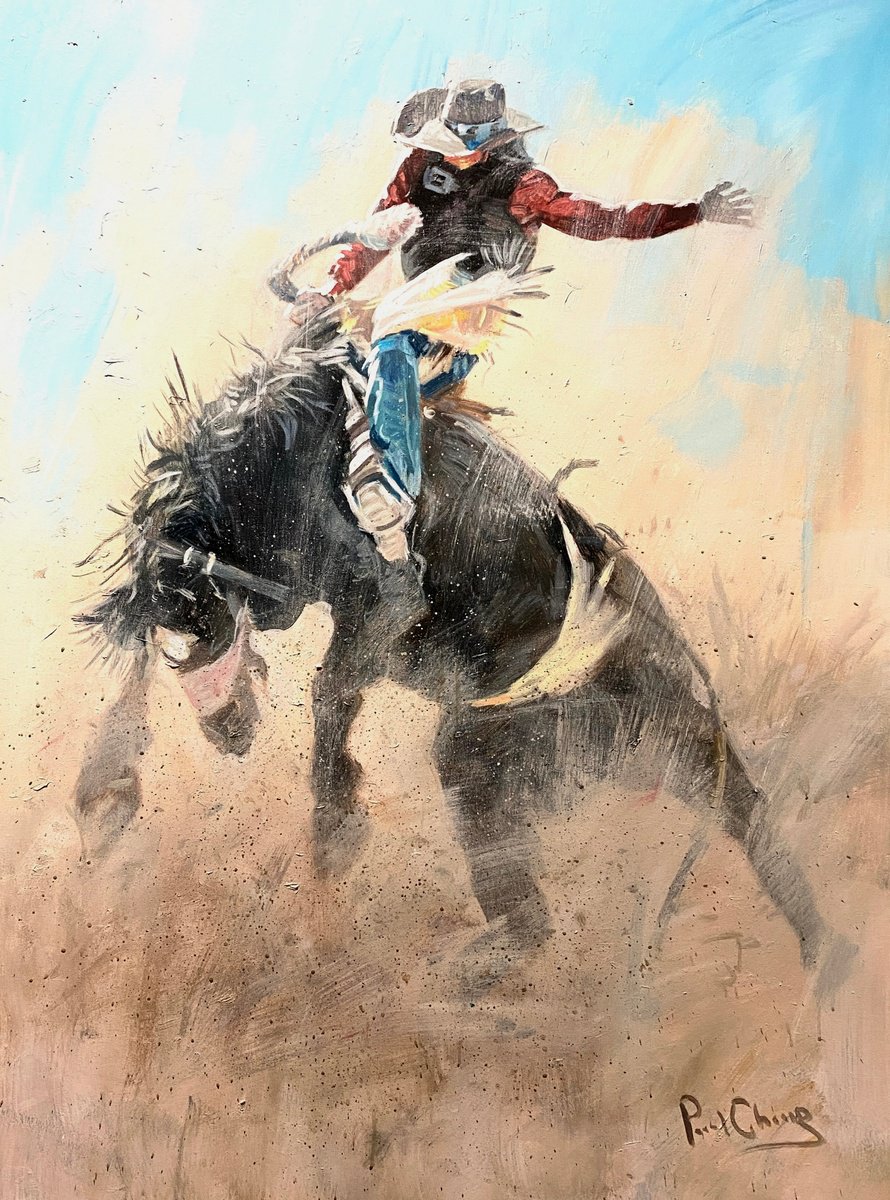  Wild Rider By Paul Cheng, 36 X 48, Artwork For Sale On Artfinder
