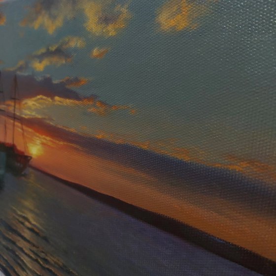 Harbor at Sunset