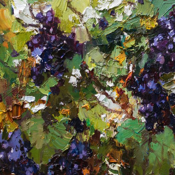 Grapes - Original Oil painting 80 x 80 cm