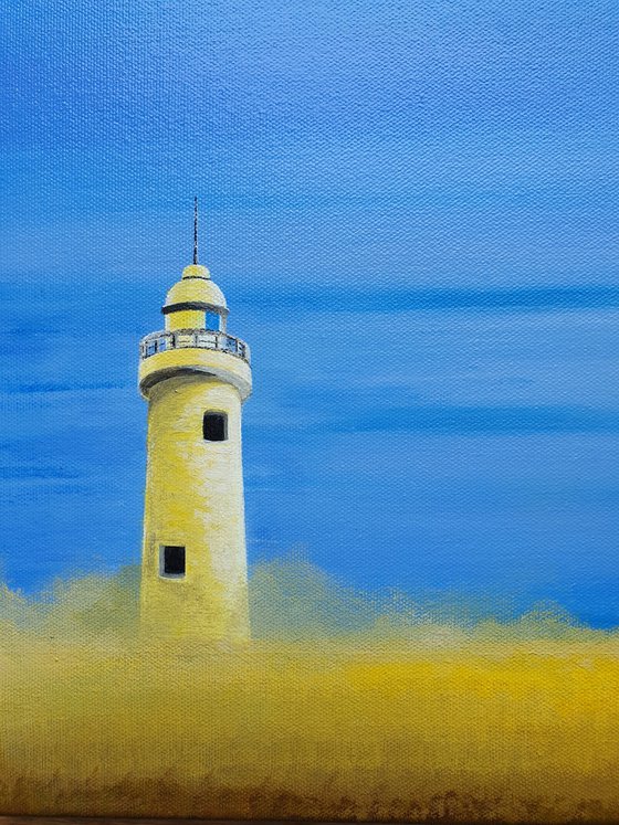 Lighthouse #5, 50x50cm, ready to hang