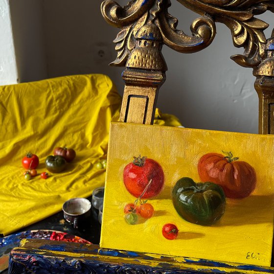 Still life with tomatoes