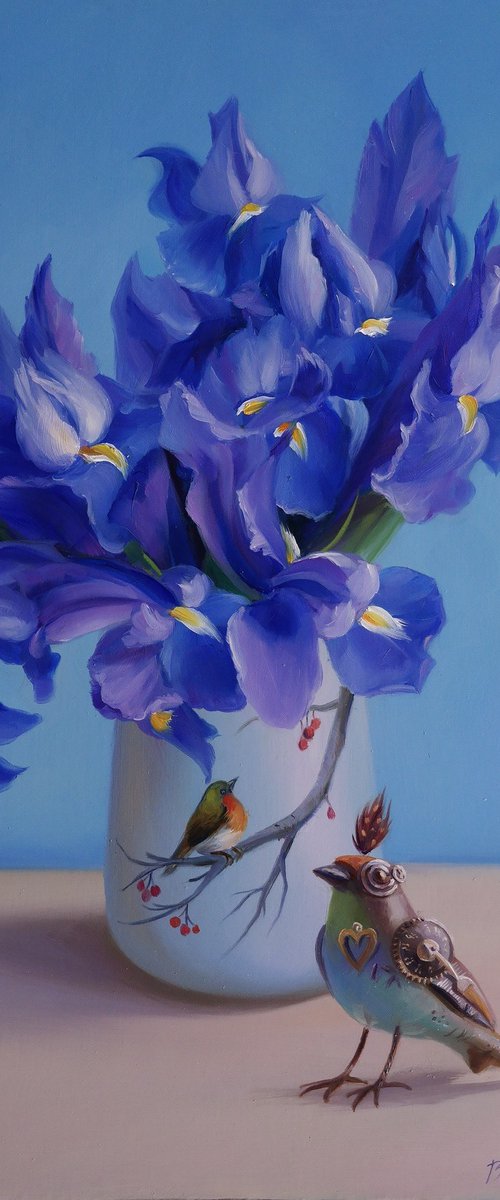 "Bouquet of irises" by Lena Vylusk
