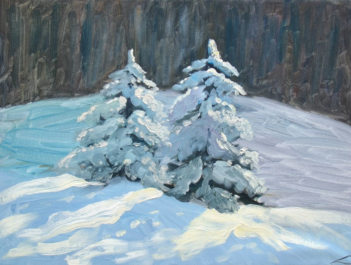 Winter trees 2 by Elena Sokolova