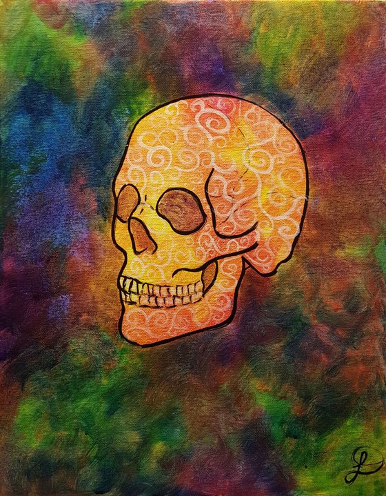 Untitled - 214 Swirly Skull