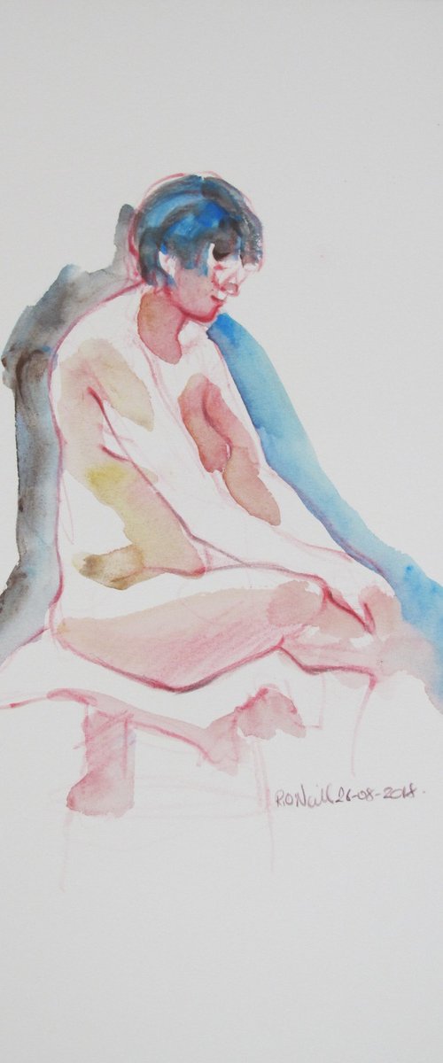Seated female nude by Rory O’Neill