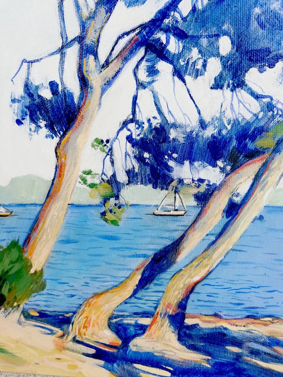 Blue trees