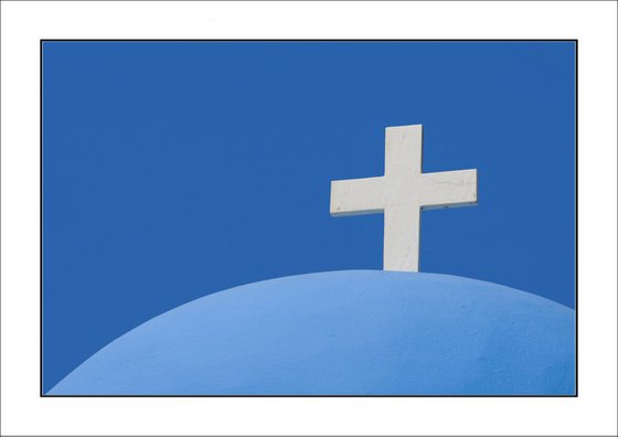 From the Greek Minimalism series: Greek Architectural Detail (Blue and White) # 16, Santorini, Greece