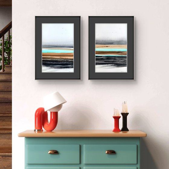 Abstraction River in valley