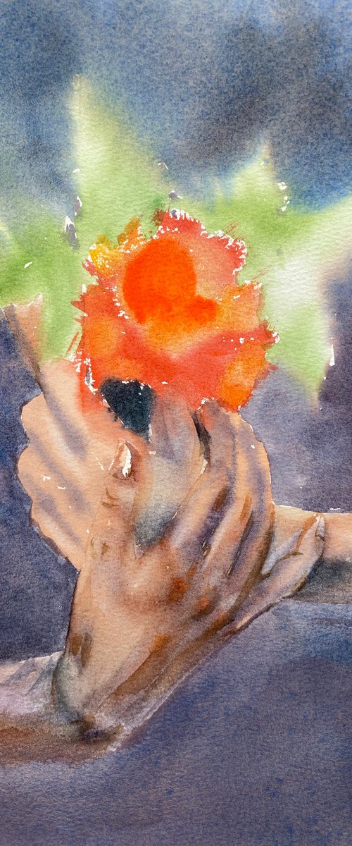 Sketch of hands by Alla Semenova