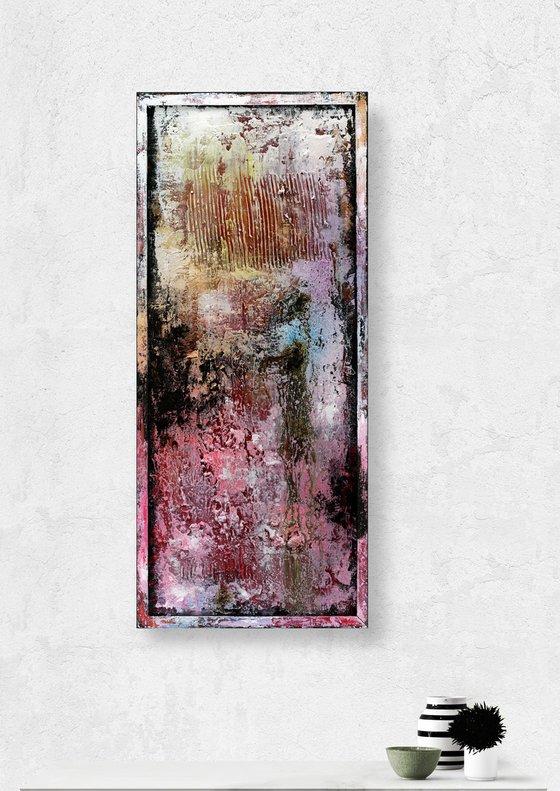 When Love Remains 3  - Framed Abstract Painting  by Kathy Morton Stanion