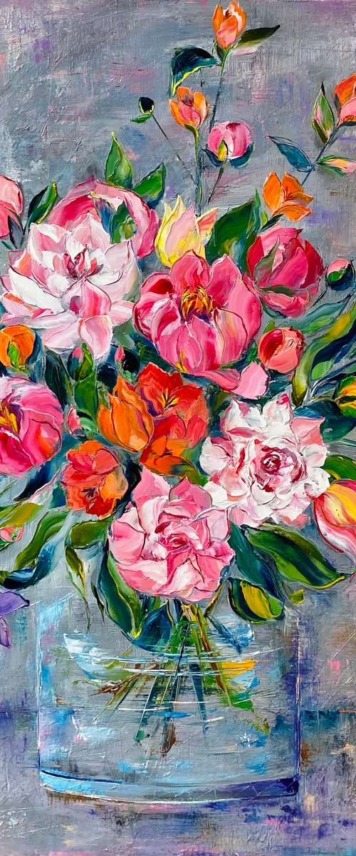 Magic peonies by Oleksandra Ievseieva