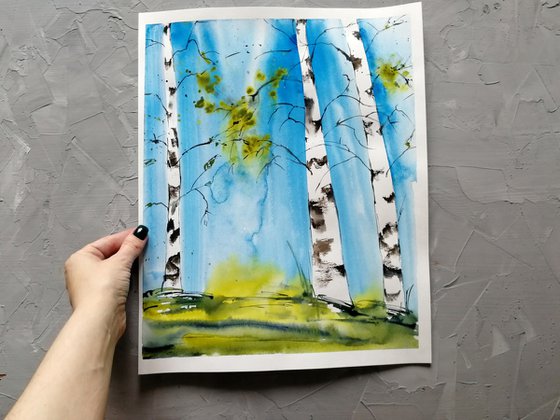 Forest painting/ Trees painting