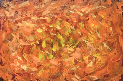Orange abstraction. 60X40cm. by Vitaliy Koriakin