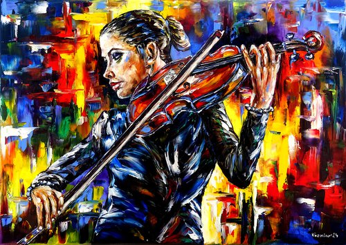 The Violinist by Mirek Kuzniar