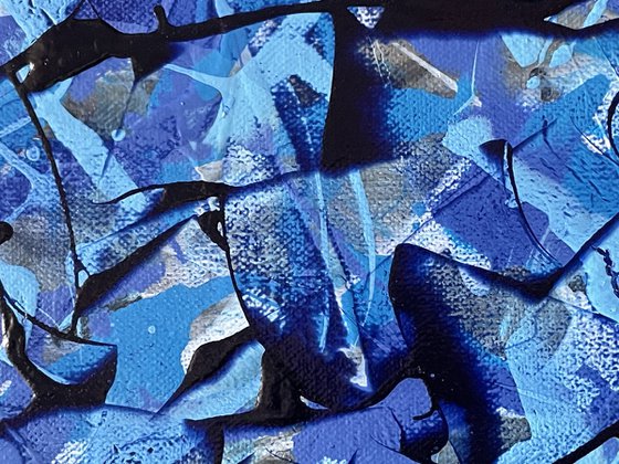 Ultramarine Blue Abstract