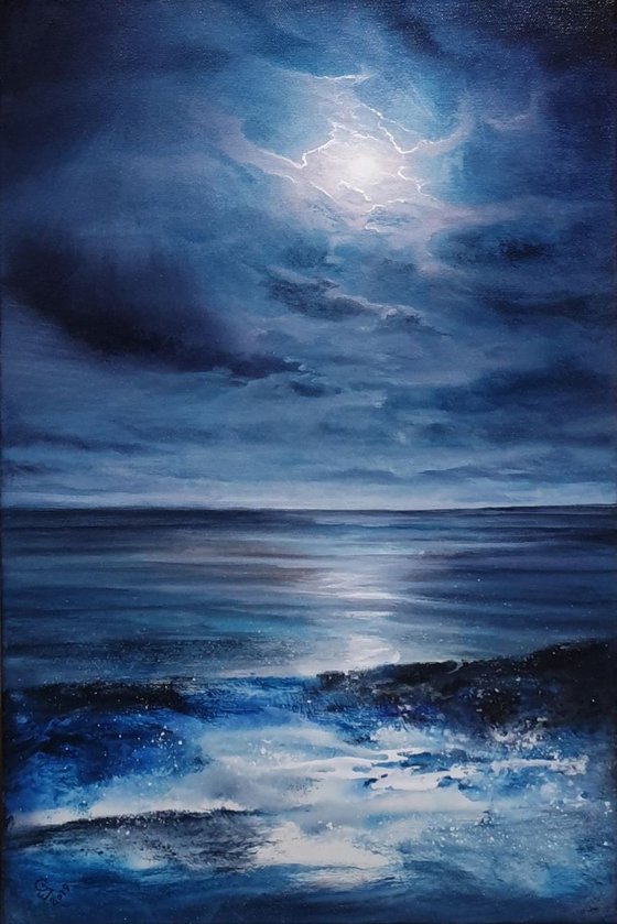 "Moonlit Seascape" Special Price!!!