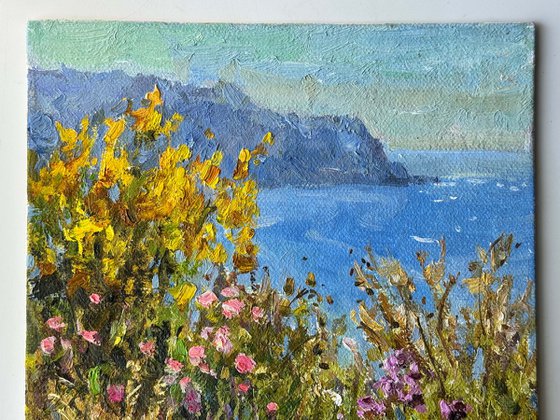 Wildflowers Above the Sea