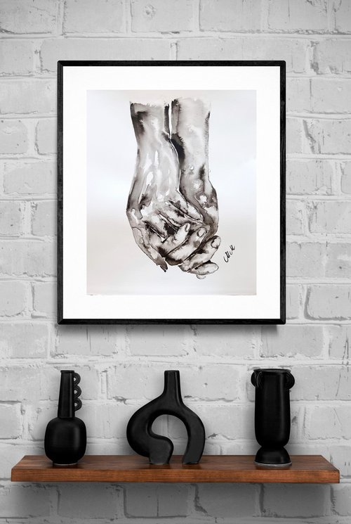 Hands in love II by Mateja Marinko