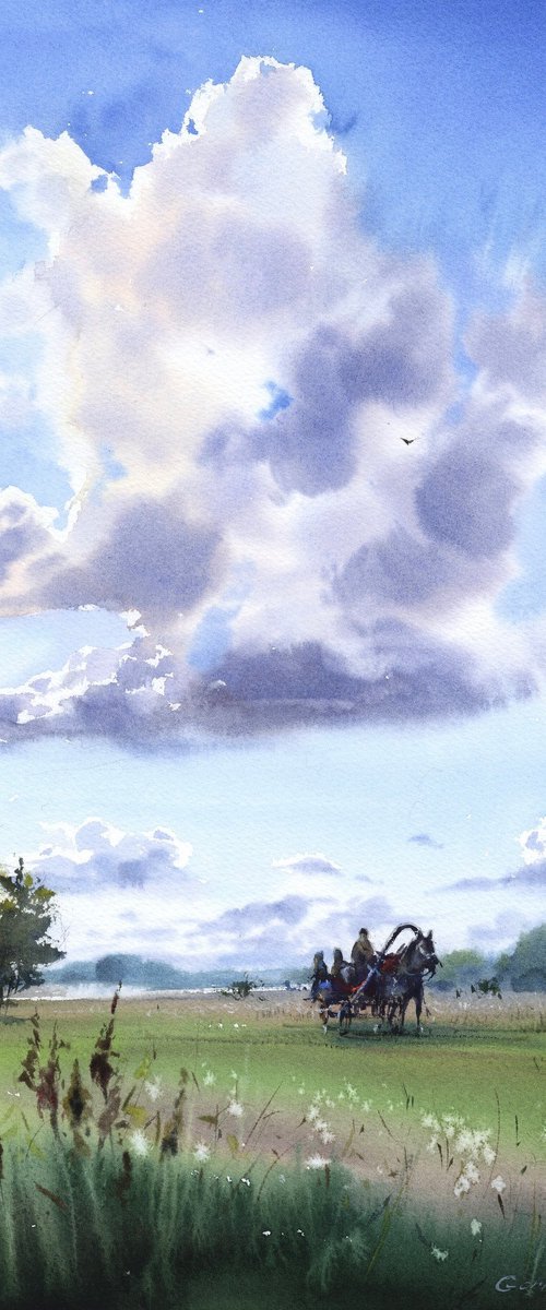 Journey Under Clouds by Eugenia Gorbacheva