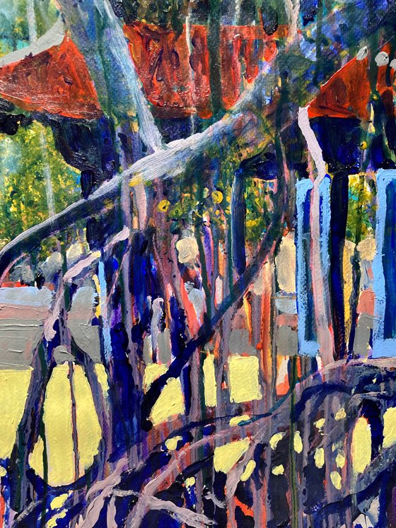Shrine with trees
