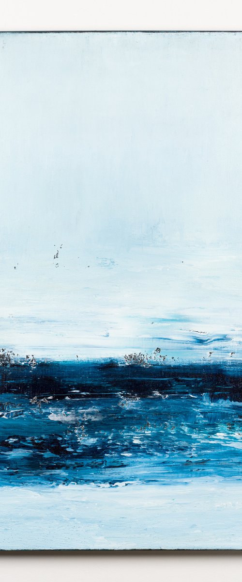 Blue abstract painting KR191 by Radek Smach