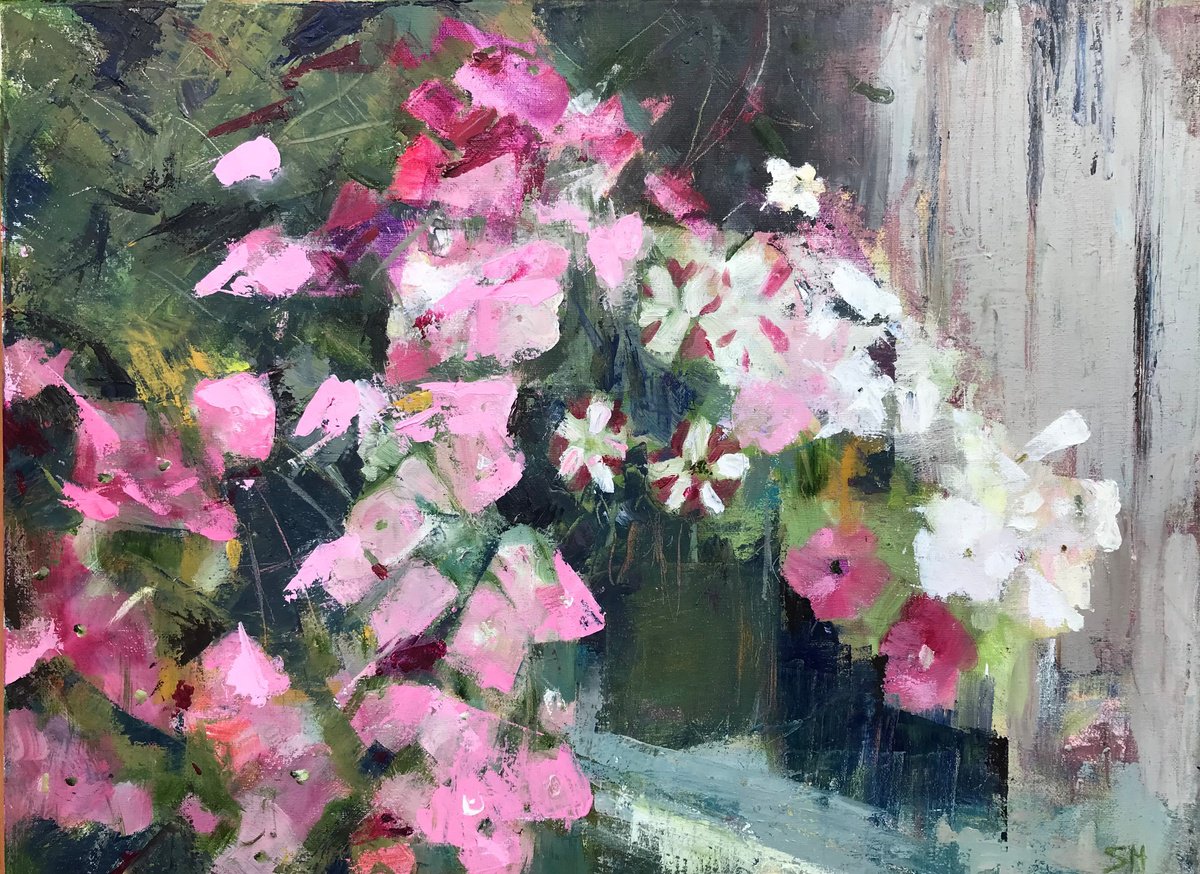 Petunias 2 By Sandra Haney, 24 X 18, Artwork For Sale On Artfinder