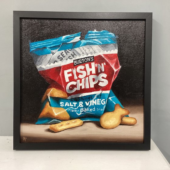 Fish n chips still life