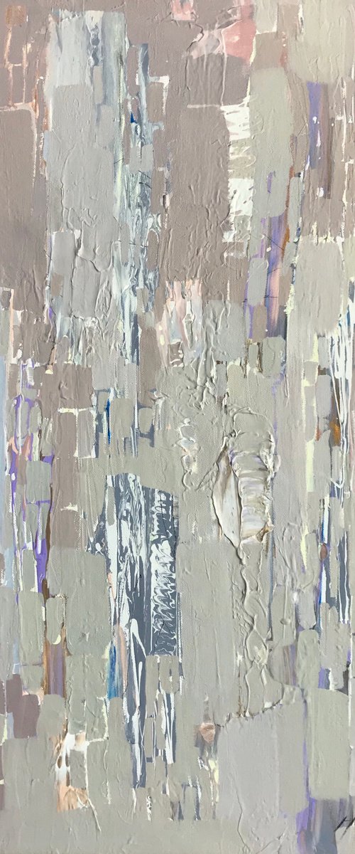 Neutral Design, Abstract Original oil painting, Handmade artwork, One of a kind by Vahe Yeremyan