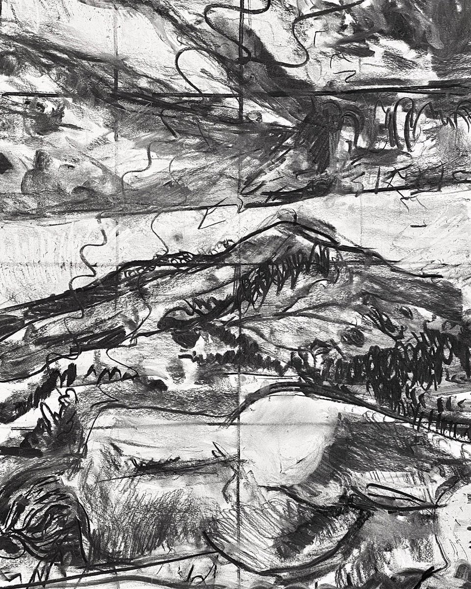 Impressionistic Charcoal Drawing , Weather Or Not By Darren Jekel, 27 X 33, Artwork For Sale On Artfinder