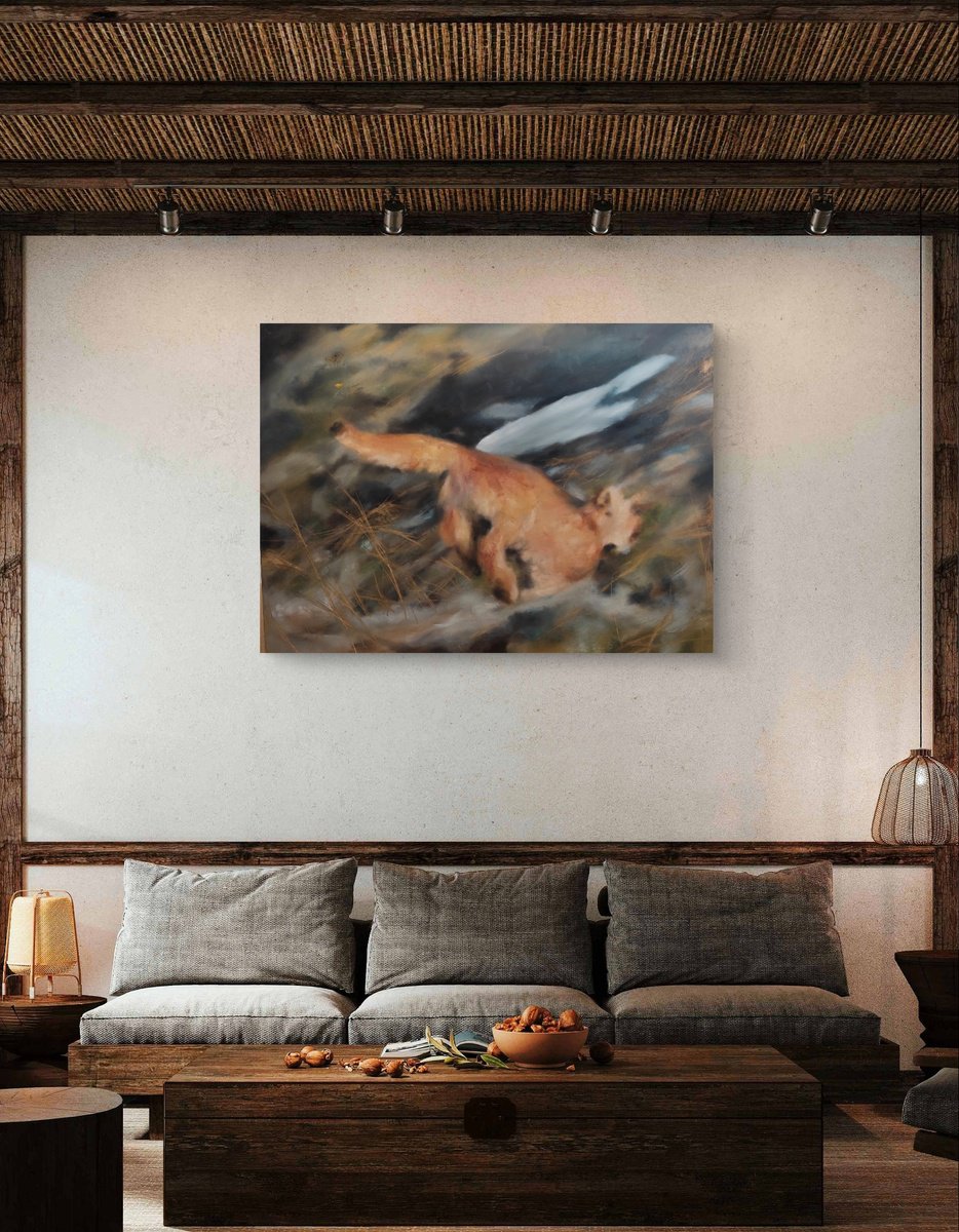 Impressionistic Landscape Oil Painting By Yuliia Kyrsanova, 31 X 24", Nature