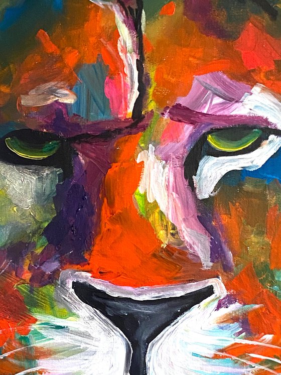 Colourful Lion