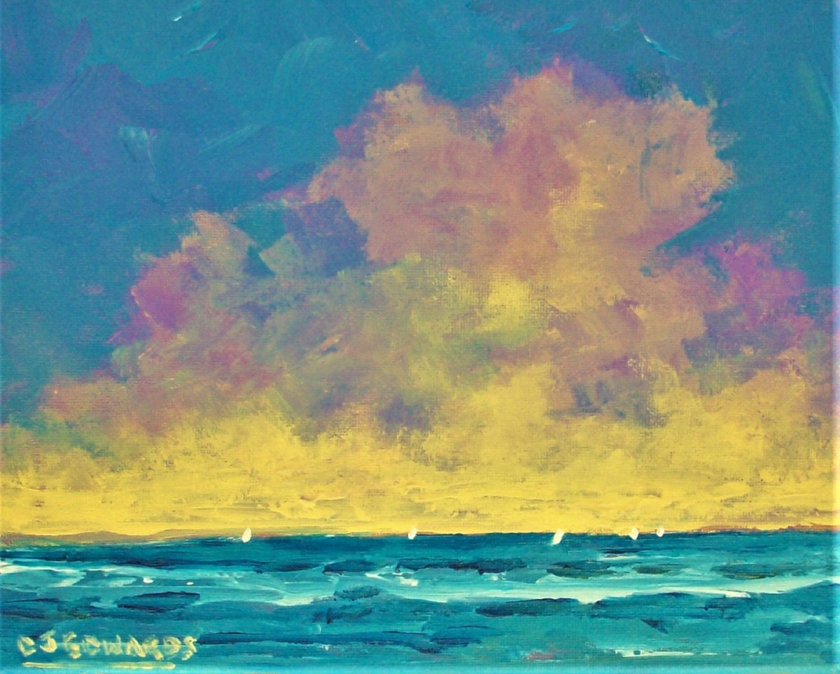 VIOLET SKY SAIL by David J Edwards