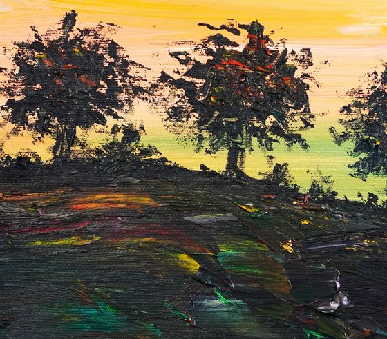 Romantic Evening Landscape A 2