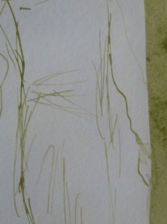 Figure 18P6 , Acrylic on paper 29x42 cm