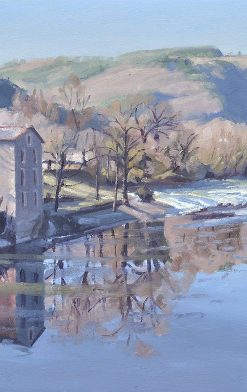 January 16, frost on the banks of the Loire by ANNE BAUDEQUIN