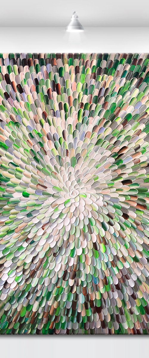 ‘Photosynthesis IV' - 40x40" by Tatiana Georgieva