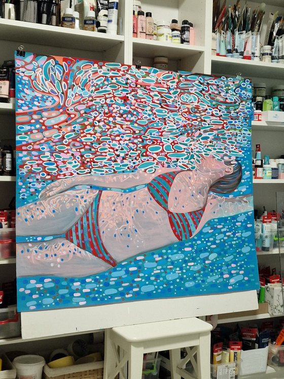 Underwater Turquoise Red
