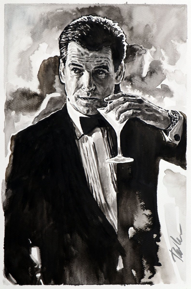 Urban And Pop Portrait Ink Drawing By Tashe, 12 X 18", 007, Original Artwork