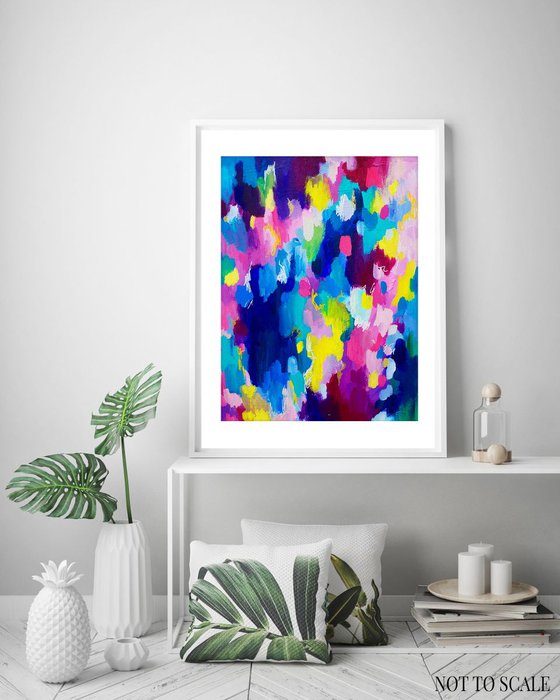 Framed Abstract Painting - An Escape