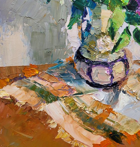 Lilac in a flowerpot