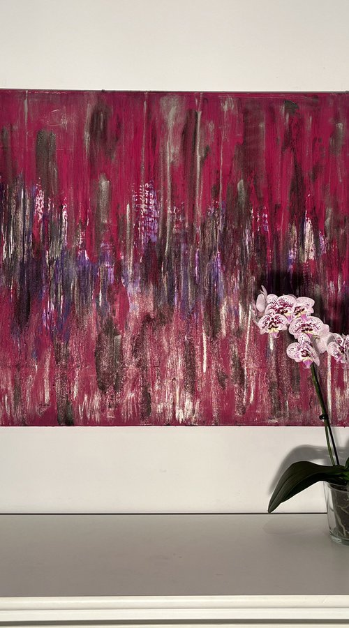 Purple Rain Pink Magenta by Exclusive Arts