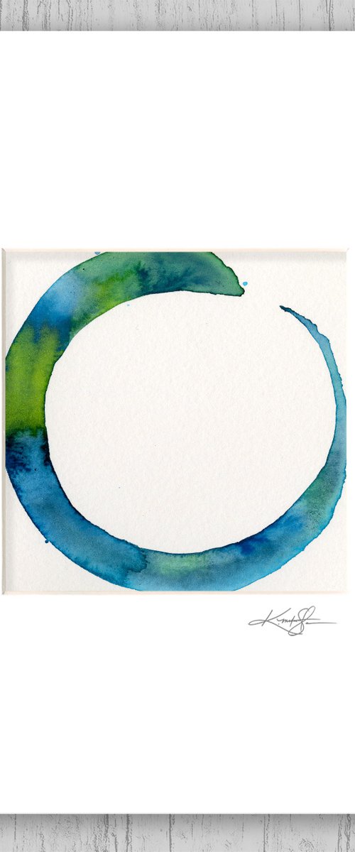 Enso Serenity 94 - Abstract Zen Circle Painting by Kathy Morton Stanion by Kathy Morton Stanion