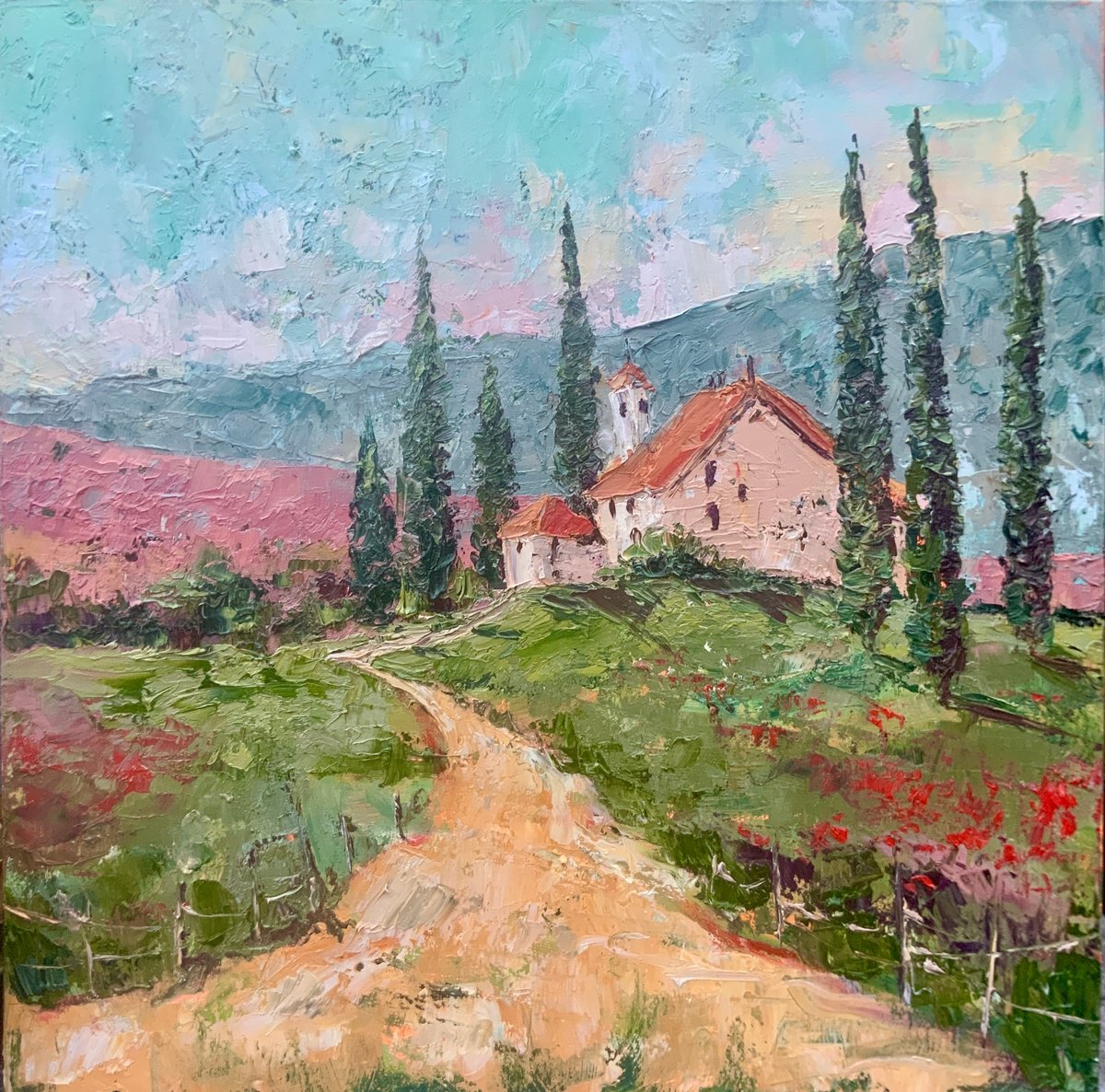 Where The Path Leads Home By Alexandra Jagoda (Ovcharenko), 20 X 20, Artwork For Sale On Artfinder