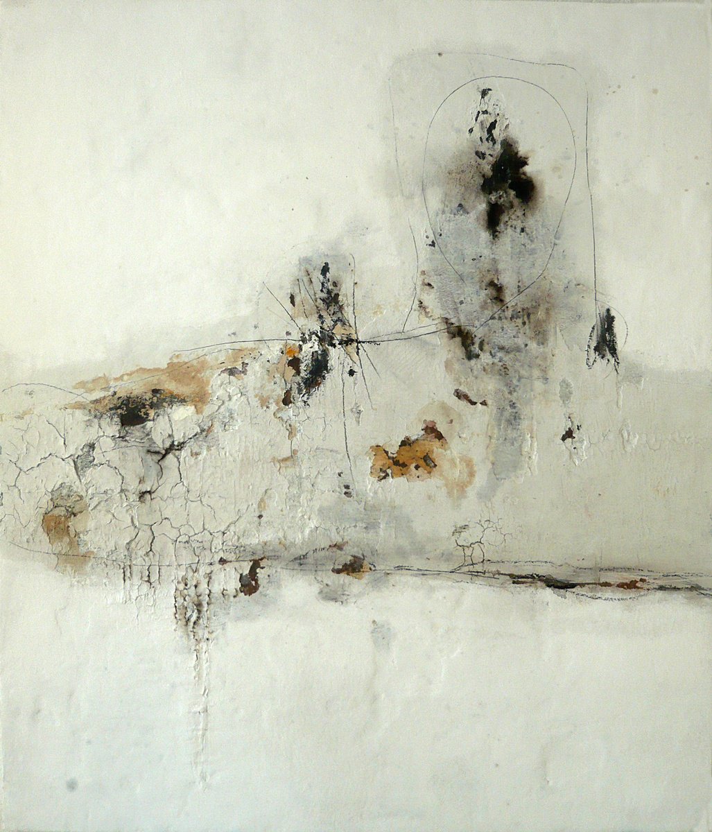 Expressive Abstract Painting By Jaroslaw Broitman, 33 X 40, Untitled 99. 2016, Original Artwork