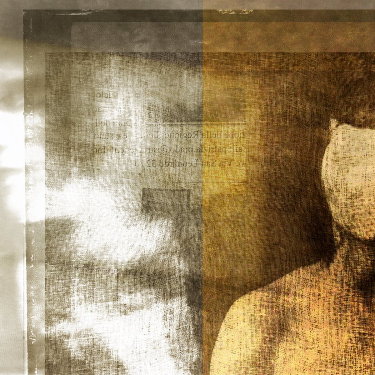 Surrealistic Portrait Giclee Print By Philippe Berthier, 24 X 24", Difference De Point De Vue, Original Artwork