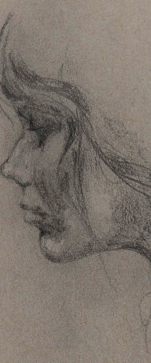 Poise - original pencil study by Alison Fennell